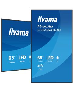 iiyama LH6564UHS-B1AG beeldkrant Digitale signage flatscreen 165,1 cm (65") Wifi 500 cd/m² 4K Ultra HD Zwart Type processor Android 24/7