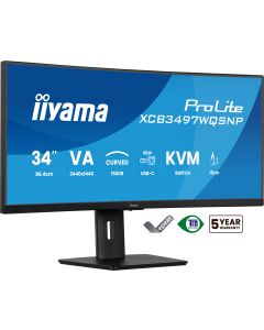 iiyama ProLite XCB3497WQSNP-B1 computer monitor 86,4 cm (34") 3440 x 1440 Pixels UltraWide Quad HD LED Zwart