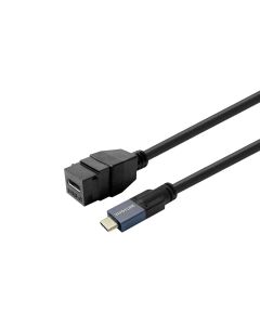 Vivolink PROKEYUSBCFM2B USB-kabel USB 3.2 Gen 2 (3.1 Gen 2) 2 m USB C Zwart
