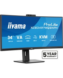iiyama ProLite XCB3497WQSNPH-B1 computer monitor 86,4 cm (34") 3440 x 1440 Pixels UltraWide Quad HD LED Zwart