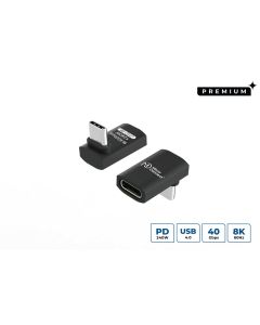 Microconnect USB4-CCFAS90-240W USB-kabel USB4 Gen 3x2 0 m USB C Zwart
