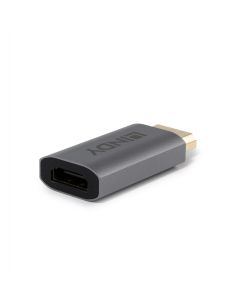 Lindy 41095 tussenstuk voor kabels DisplayPort HDMI Type A Grijs