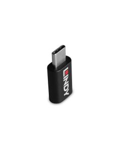 Lindy 71265 tussenstuk voor kabels USB Type C Zwart