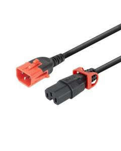 Microconnect MC-DUALC14C15-2M electriciteitssnoer Zwart C15 stekker C14 stekker