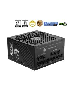 MSI MPG A1250GS PCIE5 power supply unit 1250 W 24-pin ATX ATX Zwart