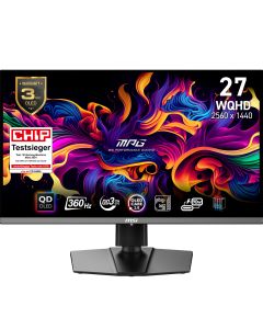 MSI MPG 271QRXDE QD-OLED computer monitor 67,3 cm (26.5") 2560 x 1440 Pixels Wide Quad HD Zwart