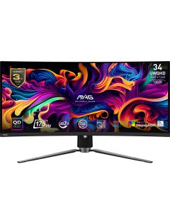 MSI MAG 341CQPDE QD-OLED computer monitor 86,4 cm (34") 3440 x 1440 Pixels UltraWide Quad HD Zwart