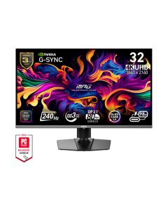 MSI MPG 322URX QD-OLED computer monitor 80 cm (31.5") 3840 x 2160 Pixels 4K Ultra HD Zwart