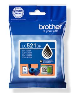 Brother LC521BK inktcartridge 1 stuk(s) Origineel Zwart