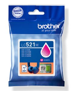 Brother LC521M inktcartridge 1 stuk(s) Origineel Magenta