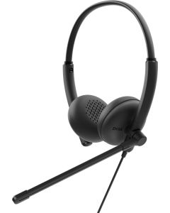 DELL WH125 Headset Bedraad Hoofdband Kantoor/callcenter USB Type-A Zwart