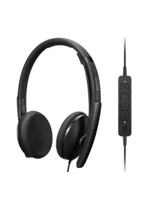 Lenovo 4XD1M39028 hoofdtelefoon/headset Bedraad Hoofdband USB Type-C Zwart
