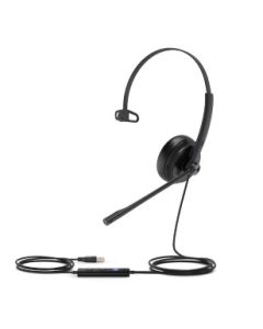 Yealink UH34 SE Mono Teams USB-A Headset Bedraad Hoofdband Oproepen/muziek USB Type-A Zwart