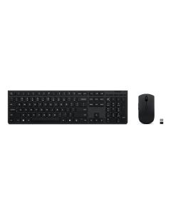 Lenovo 4X31R64351 toetsenbord Inclusief muis Kantoor RF-draadloos + Bluetooth Amerikaans Engels Zwart