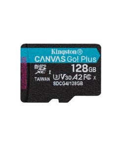 Kingston Technology 128GB microSDXC Canvas Go! Plus Gen4 200R A2 U3 enkel pakket zonder adapter