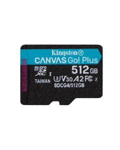 Kingston Technology 512GB microSDXC Canvas Go! Plus Gen4 200R A2 U3 enkel pakket zonder adapter