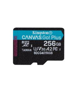 Kingston Technology 256GB microSDXC Canvas Go! Plus Gen4 200R A2 U3 enkel pakket zonder adapter