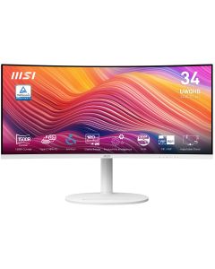 MSI Modern MD342CQPW computer monitor 86,4 cm (34") 3440 x 1440 Pixels UltraWide Quad HD Wit