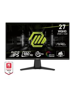MSI MAG 275QF computer monitor 68,6 cm (27") 2560 x 1440 Pixels Wide Quad HD LCD Zwart