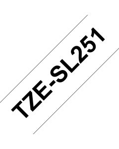 Brother TZESL251 labelprinter-tape Zwart op wit