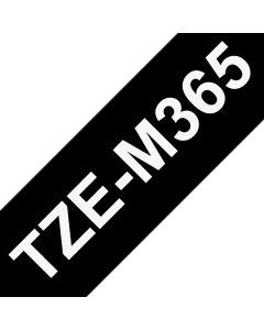 Brother TZE-M365 labelprinter-tape Wit op zwart