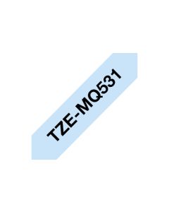 Brother TZEMQ531 labelprinter-tape Zwart op blauw TZe