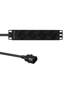 Lanview LVR-2MSCH-SCH-C13-4 energiedistributie 4 AC-uitgang(en) 1U Zwart