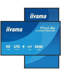 iiyama LH5075UHS-B2AG beeldkrant Digitale signage flatscreen 125,7 cm (49.5") LCD Wifi 500 cd/m² 4K Ultra HD Zwart Type processor Android 11 24/7