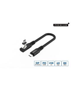 Microconnect MC-LS-USB4CC0.15-A USB-kabel USB4 Gen 3x2 0,15 m USB C 240 W Zwart