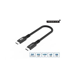 Microconnect USB4CC015 USB-kabel USB4 Gen 3x2 0,15 m USB C 100 W Zwart