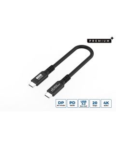 Microconnect USB3.2CC015 USB-kabel USB 3.2 Gen 2x2 0,15 m USB C Zwart