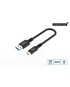 Microconnect USB3.2AC015 USB-kabel USB 3.2 Gen 2 (3.1 Gen 2) 0,15 m USB C USB A 60 W Zwart