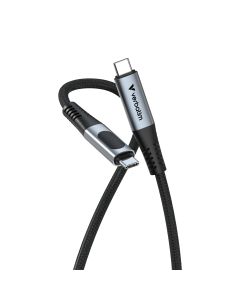 Verbatim 31849 USB-kabel USB4 Gen 2x2 1,2 m USB C 40 Gbit/s 240 W Zwart