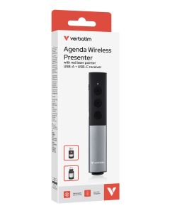 Verbatim Agenda draadloze presenter met rode laseraanwijzer