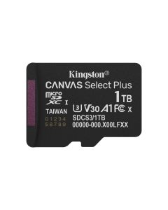 Kingston Technology 1TB micSDXC Canvas Select Plus Gen3 150R A1 enkel pakket zonder ADP
