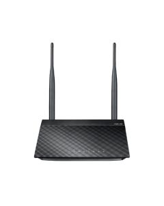 ASUS RT-N12E C1 N300 draadloze router Fast Ethernet Single-band (2.4 GHz) Zwart, Metallic