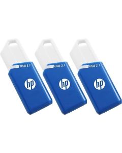 HP X755W PACK x3 USB flash drive 128 GB USB Type-A 3.2 Gen 1 (3.1 Gen 1) Blauw, Wit