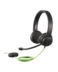 Acer GP.HDS11.01N hoofdtelefoon/headset Bedraad Hoofdband Oproepen/muziek USB Type-A Zwart
