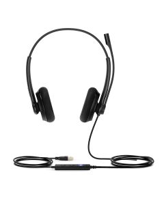 Yealink UH34 Lite Dual Teams Headset Bedraad Hoofdband Kantoor/callcenter USB Type-A Zwart