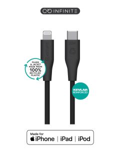 eSTUFF ES602180-BULK Lightning-kabel 1 m Zwart