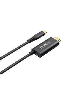 Vivolink PROUSBCHDMIMM2-CHARGE USB-kabel USB 3.2 Gen 1 (3.1 Gen 1) 2 m USB C Zwart