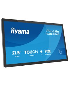 iiyama TW2223AS-B3P beeldkrant Interactief flatscreen 54,6 cm (21.5") Wifi 450 cd/m² Full HD Zwart Touchscreen Type processor Android 24/7
