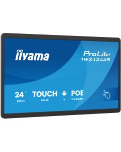 iiyama TW2424AS-B3P beeldkrant Interactief flatscreen 60,5 cm (23.8") Wifi 450 cd/m² Full HD Zwart Touchscreen Type processor Android 24/7
