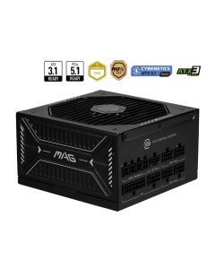 MSI MAG A850GLS PCIE5 power supply unit 850 W 24-pin ATX ATX Zwart