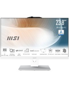 MSI Modern AM242TP 1M-1228EU Intel Core 5 120U 60,5 cm (23.8") 1920 x 1080 Pixels Touchscreen Alles-in-één-pc 8 GB DDR5-SDRAM 512 GB SSD Windows 11 Pro Wi-Fi 6E (802.11ax) Wit