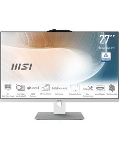 MSI Modern AM272P 1M-846EU Intel Core 7 150U 68,6 cm (27") 1920 x 1080 Pixels Alles-in-één-pc 16 GB DDR5-SDRAM 1 TB SSD Windows 11 Pro Wi-Fi 6E (802.11ax) Zwart