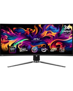 MSI MPG 341CQPX QD-OLED computer monitor 86,4 cm (34") 3440 x 1440 Pixels UltraWide Quad HD Zwart