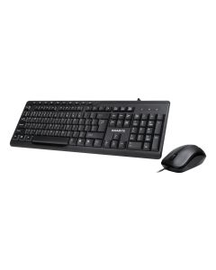GIGABYTE KM6300 toetsenbord Inclusief muis Thuis USB QWERTY Spaans Zwart