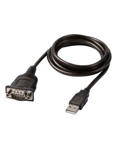 Lindy 43413 seriële kabel Grijs 1,5 m USB Type-A RS-232