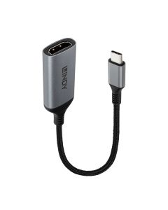 Lindy 43428 video kabel adapter 0,15 m USB Type-C HDMI Grijs